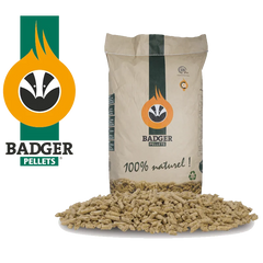 Palette de pellets BADGER 65 Sacs de 15Kg